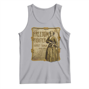 Harriet Tubman Freedom Fighter Tank Top Feminist History Gift TS12 Athletic Heather Print Your Wear