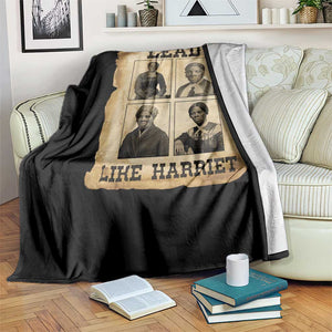 Vintage Harriet Tubman Poster Throw Blanket Lead Like Harriet TS12 Print Your Wear