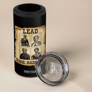Vintage Harriet Tubman Poster 4 in 1 Can Cooler Tumbler Lead Like Harriet TS12 Print Your Wear