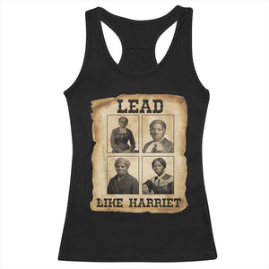 Vintage Harriet Tubman Poster Racerback Tank Top Lead Like Harriet TS12 Black Print Your Wear