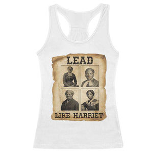 Vintage Harriet Tubman Poster Racerback Tank Top Lead Like Harriet TS12 White Print Your Wear