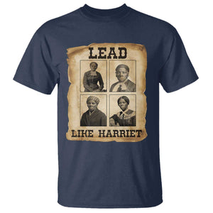 Vintage Harriet Tubman Poster T Shirt Lead Like Harriet TS12 Navy Print Your Wear
