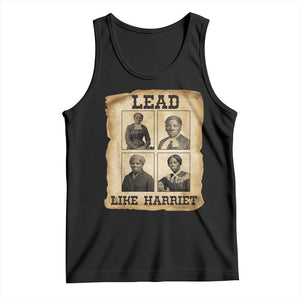 Vintage Harriet Tubman Poster Tank Top Lead Like Harriet TS12 Black Print Your Wear