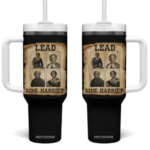 Vintage Harriet Tubman Poster Tumbler With Handle Lead Like Harriet TS12 One Size: 40 oz Black Print Your Wear