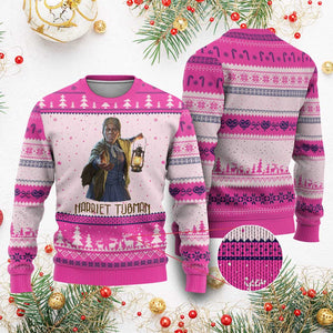 Harriet Tubman Legacy Ugly Christmas Sweater Gift For History Lovers TS12 Hot Pink Print Your Wear