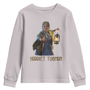 Harriet Tubman Legacy Youth Sweatshirt Gift For History Lovers TS12 Ice Gray Print Your Wear