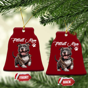 Pitbull Mom Ceramic Ornament Cute Pitbull Puppy Dog Lovers TS12 Print Your Wear