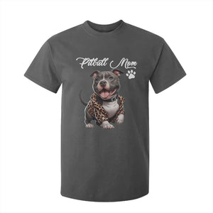 Pitbull Mom T Shirt For Kid Cute Pitbull Puppy Dog Lovers TS12 Dark Heather Print Your Wear