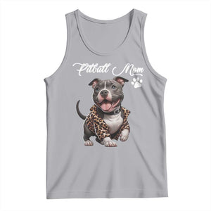 Pitbull Mom Tank Top Cute Pitbull Puppy Dog Lovers TS12 Athletic Heather Print Your Wear
