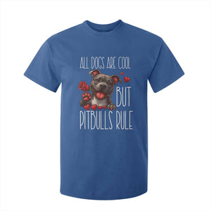 Pitbull Lover T Shirt For Kid All Dogs Are Cool But Pitbulls Rule TS12 Royal Blue Print Your Wear