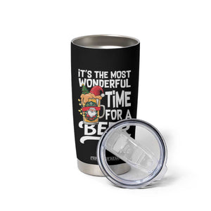 Funny Christmas Drinking Tumbler Cup It is The Most Wonderful Time For A Beer TS12 Print Your Wear