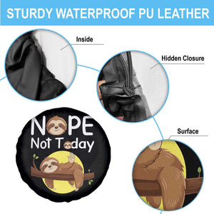 Nope Not Today Spare Tire Cover Funny Sloth Lover Gift TS12 Print Your Wear