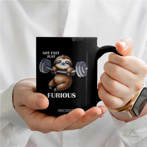 Funny Gym Sloth Coffee Mug Not Fast Just Furious TS12 Print Your Wear