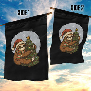 Funny Xmas Garden Flag Slothin Around The Christmas Tree TS12 Print Your Wear