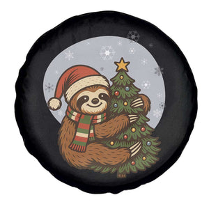 Funny Xmas Spare Tire Cover Slothin Around The Christmas Tree TS12 Print Your Wear