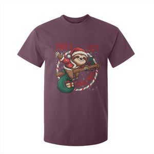 Have A Lazy Christmas T Shirt For Kid Cute Xmas Sloth TS12 Maroon Print Your Wear