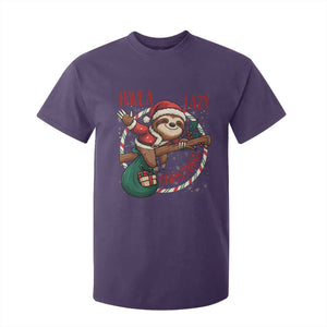 Have A Lazy Christmas T Shirt For Kid Cute Xmas Sloth TS12 Purple Print Your Wear