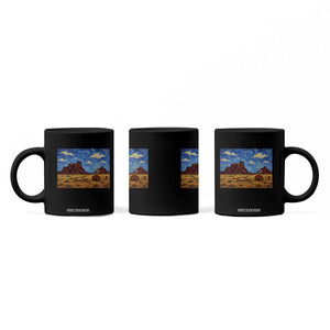 Starry Night Desert Monument Valley Coffee Mug Hogan Home Oil Painting Graphic