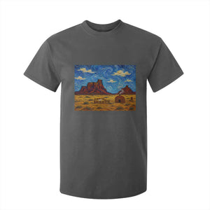 Starry Night Desert Monument Valley T Shirt For Kid Hogan Home Oil Painting Graphic