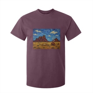 Starry Night Desert Monument Valley T Shirt For Kid Hogan Home Oil Painting Graphic
