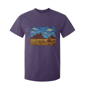 Starry Night Desert Monument Valley T Shirt For Kid Hogan Home Oil Painting Graphic