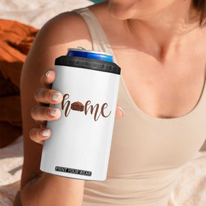 Rustic Hogan Home Typography 4 in 1 Can Cooler Tumbler Native American Heritage Pride