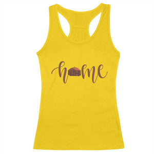 Rustic Hogan Home Typography Racerback Tank Top Native American Heritage Pride