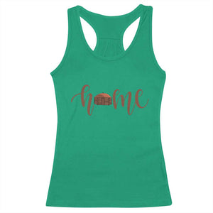 Rustic Hogan Home Typography Racerback Tank Top Native American Heritage Pride