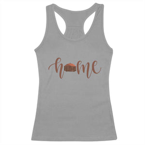 Rustic Hogan Home Typography Racerback Tank Top Native American Heritage Pride