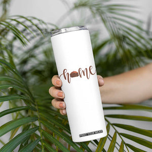 Rustic Hogan Home Typography Skinny Tumbler Native American Heritage Pride