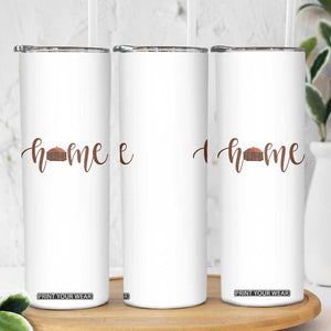 Rustic Hogan Home Typography Skinny Tumbler Native American Heritage Pride