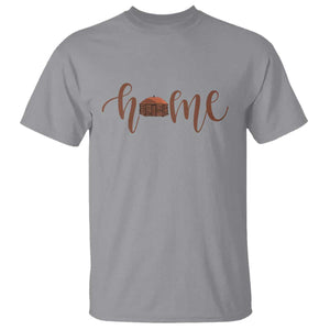 Rustic Hogan Home Typography T Shirt Native American Heritage Pride