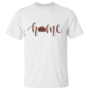 Rustic Hogan Home Typography T Shirt Native American Heritage Pride
