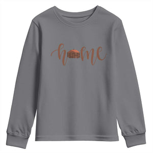 Rustic Hogan Home Typography Youth Sweatshirt Native American Heritage Pride
