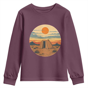 Vintage Monument Valley Landscape Youth Sweatshirt Desert Hogan Home Art