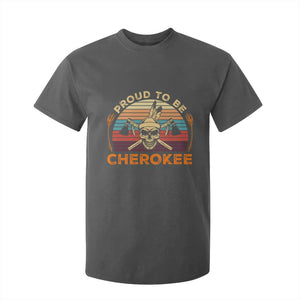 Cherokee Heritage Pride T Shirt For Kid Vintage Native American Warrior Skull
