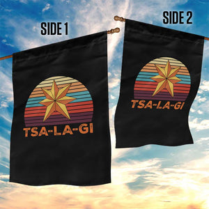 Tsalagi Seven Pointed Star Garden Flag Cherokee Native American Heritage