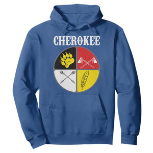 Cherokee Cultural Pride Hoodie Native American Medicine Wheel Art