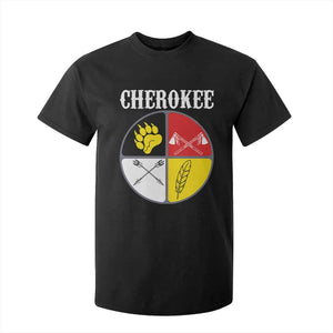 Cherokee Cultural Pride T Shirt For Kid Native American Medicine Wheel Art