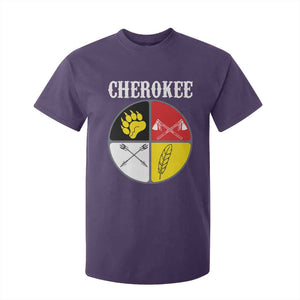 Cherokee Cultural Pride T Shirt For Kid Native American Medicine Wheel Art