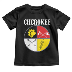 Cherokee Cultural Pride Toddler T Shirt Native American Medicine Wheel Art