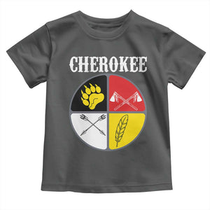 Cherokee Cultural Pride Toddler T Shirt Native American Medicine Wheel Art