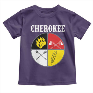Cherokee Cultural Pride Toddler T Shirt Native American Medicine Wheel Art