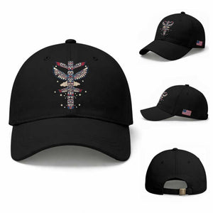 Native American Totem Pole Baseball Cap Pacific Northwest Indigenous Tribal