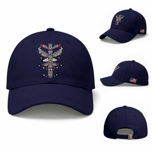 Native American Totem Pole Baseball Cap Pacific Northwest Indigenous Tribal