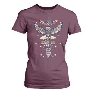 Native American Totem Pole T Shirt For Women Pacific Northwest Indigenous Tribal