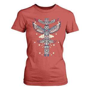Native American Totem Pole T Shirt For Women Pacific Northwest Indigenous Tribal
