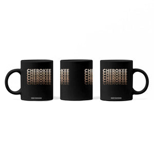 Vintage Cherokee Native Pride Stacked Typography Coffee Mug