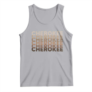 Vintage Cherokee Native Pride Stacked Typography Tank Top