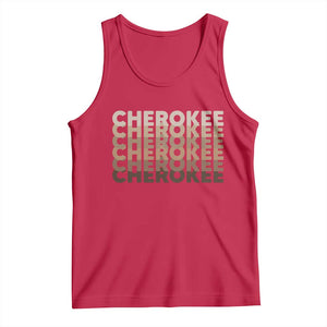 Vintage Cherokee Native Pride Stacked Typography Tank Top
